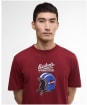 Men's Barbour International Vecton T-Shirt - Wine