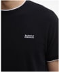 Men's Barbour International Seb Textured T-Shirt - Black