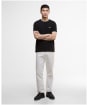 Men's Barbour International Seb Textured T-Shirt - Black