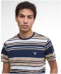 Men's Barbour Aickmen Tailored Striped T-Shirt - Navy