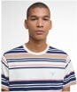 Men's Barbour Aickmen Tailored Striped T-Shirt - Whisper White