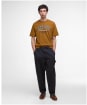 Men's Barbour Fort Relaxed Graphic T-Shirt - Bronze Brown