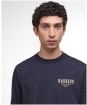 Men's Barbour Redford Long Sleeve Relaxed T-Shirt - Dark Navy
