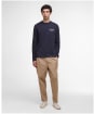 Men's Barbour Redford Long Sleeve Relaxed T-Shirt - Dark Navy