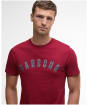 Men's Barbour Boughs Graphic T-Shirt - Biking Red