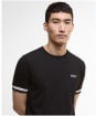 Men's Barbour International Bruce Tipped Cuff T-Shirt - Black