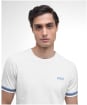 Men's Barbour International Bruce Tipped Cuff T-Shirt - White