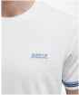 Men's Barbour International Bruce Tipped Cuff T-Shirt - White