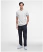 Men's Barbour International Bruce Tipped Cuff T-Shirt - White