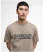 Men's Barbour International Bertie Logo T-Shirt - Brindle