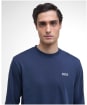 Men's Barbour International Louis Long Sleeve T-Shirt - Navy