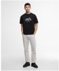 Men's Barbour International Topher Motorbike T-Shirt - Black