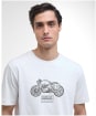 Men's Barbour International Morris Motorbike Graphic T-Shirt - Whisper White