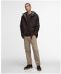 Men's Barbour Hooded Domus Waterproof Jacket - Black Oak