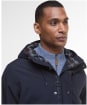 Men's Barbour Hooded Lorden Waterproof Mac - Navy