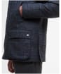 Men's Barbour Bedale Check Wool Jacket - Blue