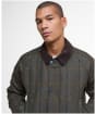 Men's Barbour Bedale Check Wool Jacket - New Brown
