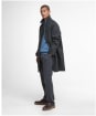 Men's Barbour Lorden Wool Overcoat - Charcoal
