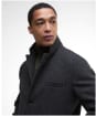 Men's Barbour Kirkbridge Wool Coat - Dark Grey Marl / Classic