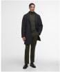 Men's Barbour Kirkbridge Wool Coat - Dark Grey Marl / Classic