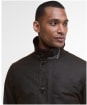Men’s Barbour Waxed Mac - DARK BROWN/MIDNI