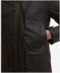 Men’s Barbour Waxed Mac - DARK BROWN/MIDNI