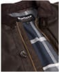 Men’s Barbour Waxed Mac - DARK BROWN/MIDNI