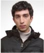 Men's Barbour Winter Sapper Waxed Jacket - DARK BROWN/MIDNI