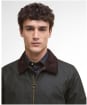 Men's Barbour Short Bedale Waxed Jacket - Olive