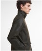Men's Barbour Short Bedale Waxed Jacket - Olive