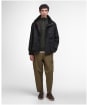Men's Barbour Re-Engineered Utility Bedale Waxed Jacket - Black
