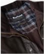 Men's Barbour Modern Border Wax Jacket - Dark Brown