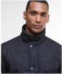 Men's Barbour Modern Border Wax Jacket - Navy