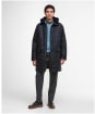 Men's Barbour Beaudale Wax Trench Coat - Navy