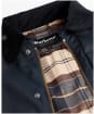 Men's Barbour Country Waxed Mac Jacket - Navy