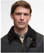 Men's Barbour Country Waxed Mac Jacket - Olive