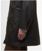 Men's Barbour Country Waxed Mac Jacket - Olive