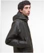 Men's Barbour Bedale Wax Parka - Olive