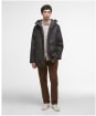Men's Barbour Bedale Wax Parka - Olive