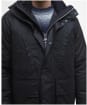 Men's Barbour International Oakdale Wax Jacket - Black