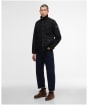 Men's Barbour International Drifter Washed Waxed Jacket - Black