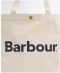 Barbour Logo Tote Bag - Ecru / Navy