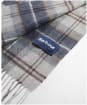 Barbour Tartan Cashmere Wool Mix Scarf - Grey Midnight Tartan