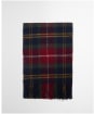 Barbour Tartan Cashmere Wool Mix Scarf - Winterberry Tartan