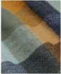 Barbour Large Tattersall Lambswool Scarf - Forest / Bronze Brown