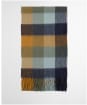 Barbour Large Tattersall Lambswool Scarf - Forest / Bronze Brown