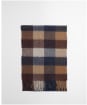 Barbour Large Tattersall Lambswool Scarf - Midnight Oak