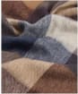 Barbour Large Tattersall Lambswool Scarf - Midnight Oak
