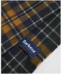 Barbour New Check Tartan Scarf - Forest / Bronze Brown