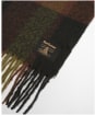 Barbour Westerdale Scarf - Olive / Fired Brick